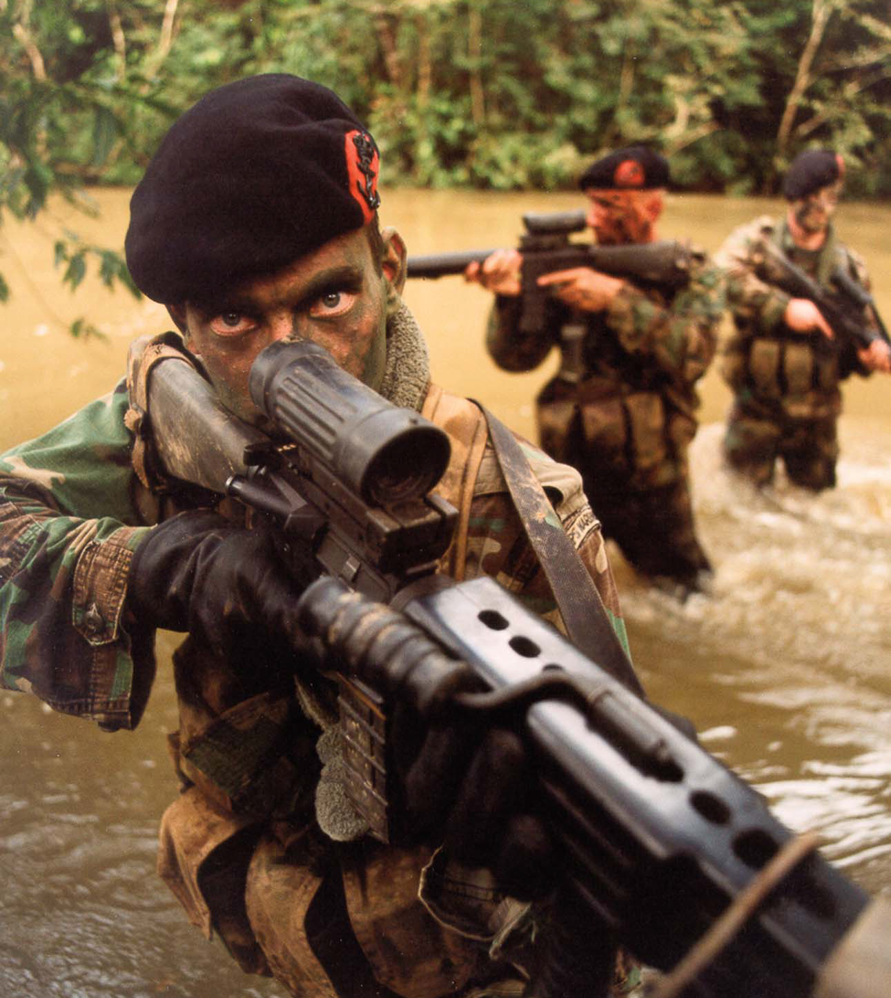 Jungle training in Belize, 1998